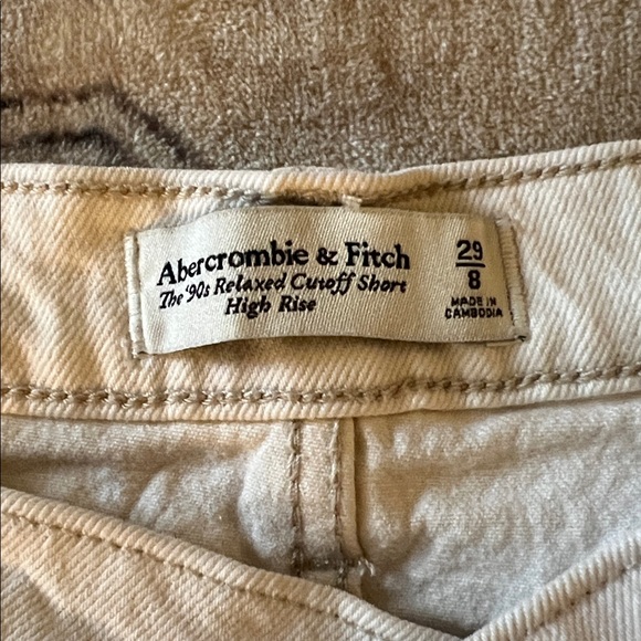 Abercrombie & Fitch Crossover Denim Shorts - Picture 2 of 5
